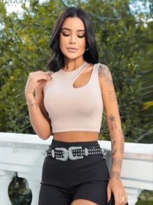 Women Tank Tops & Camis - Màu be - Xem 2