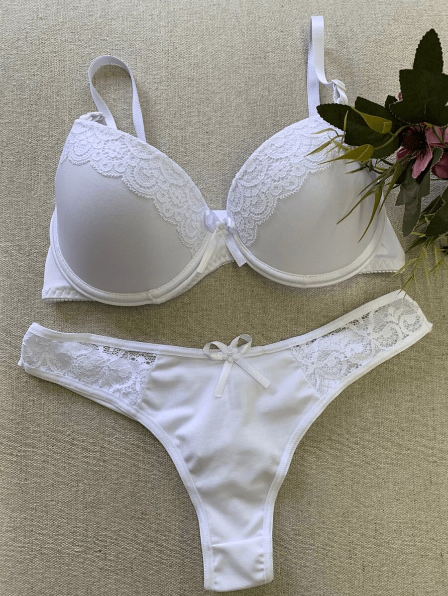Women Bra & Panty Sets - White - View 1
