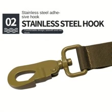 1入組尼龍狗繩,適用於大型犬隻,戶外散步,可伸縮,彈性強,耐爆 - 卡其色 - 查看 8