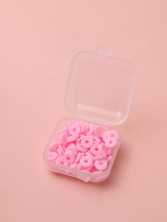 1 Box Light Pink Soft Ceramic Slices Diy Handmade Beads & Bracelets & Necklaces Creativity Material Package