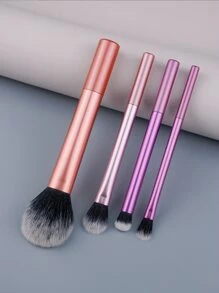 4支/套多色火焰造型化妆刷，适用于散粉、粉底、眼影和遮瑕膏，便携式化妆工具，化妆刷套装，化妆刷套装，化妆刷套装，全套化妆工具，化妆刷套装，化妆刷套装，化妆礼盒套装