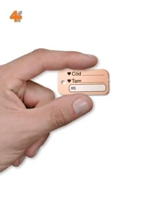 500 Peças Etiqueta Mini Tag Para Roupas Tam. 2 x 4 Cm - Champanhe - Visão 6