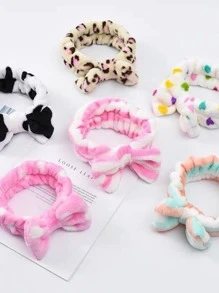 Kit Skin Care 2 Em 1 Limpeza Facial Escova de Limpeza Mais Faixa De Cabelo Laços Cores Sortidas - Multicolorido - Visão 12