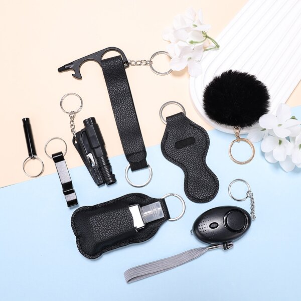 Self Defense Keychain Set For Women Safety Keychain Full Set With