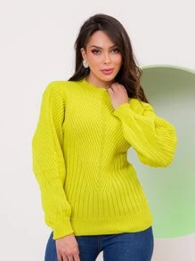 Women Sweaters - 黃色 - 查看 1