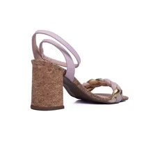 Women Heeled Sandals - 米色 - 查看 5