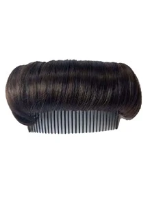 1入組黑暗的棕色的假髮片適合女士,頭髮濃密卷翹適用於上衣的頭 - 咖啡 - 查看 3