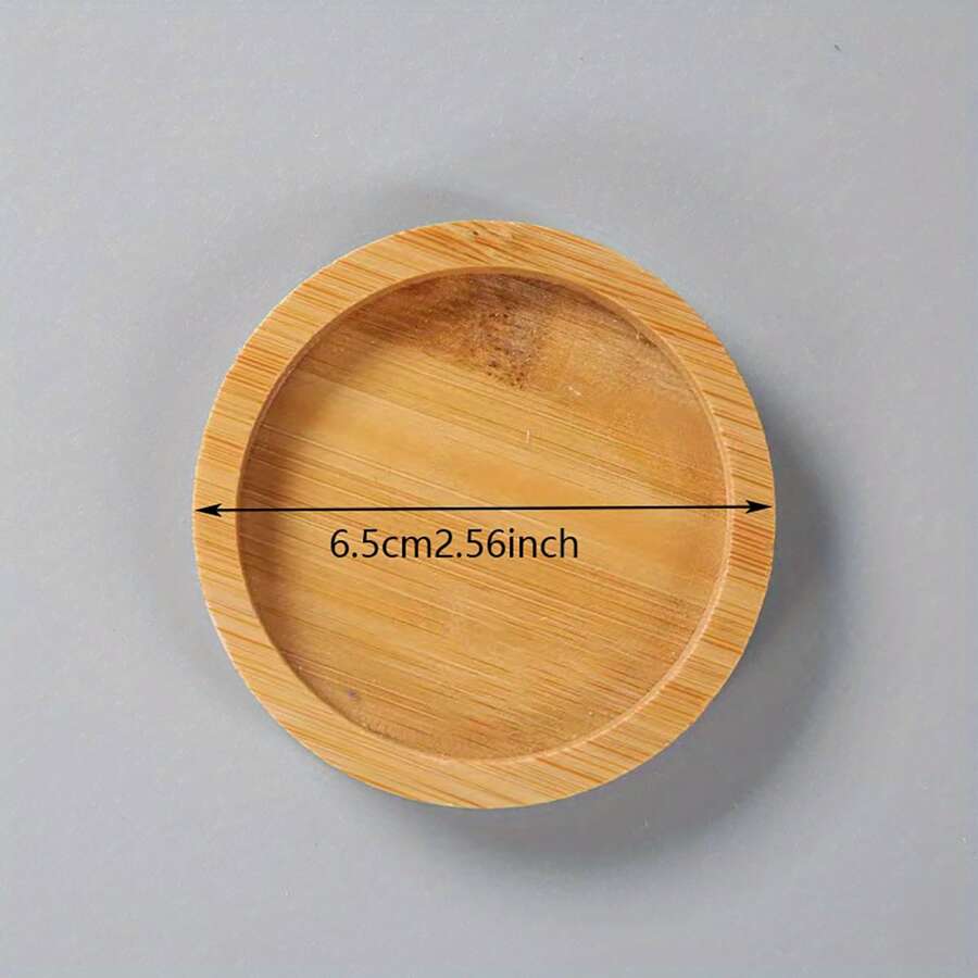 Wooden Soap Dispenser Tray, Dresser Top Bottle Organizer, Circular