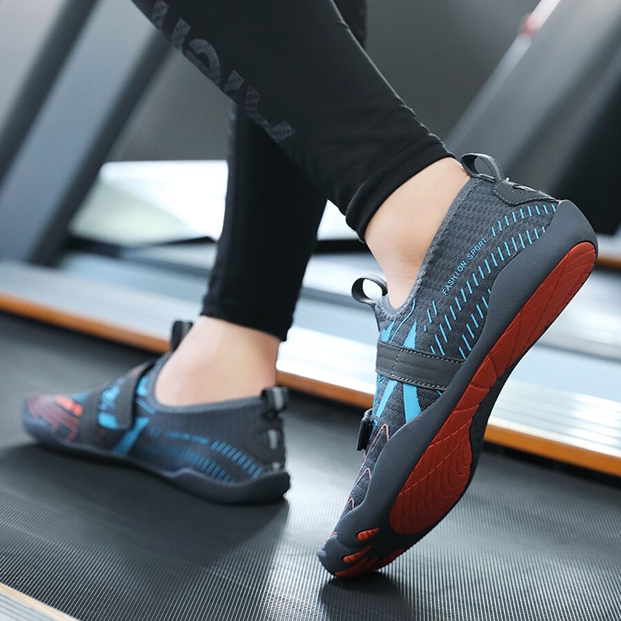 1pair Men's Indoor Fitness Treadmill Running Shoes - Multicolor - View 1