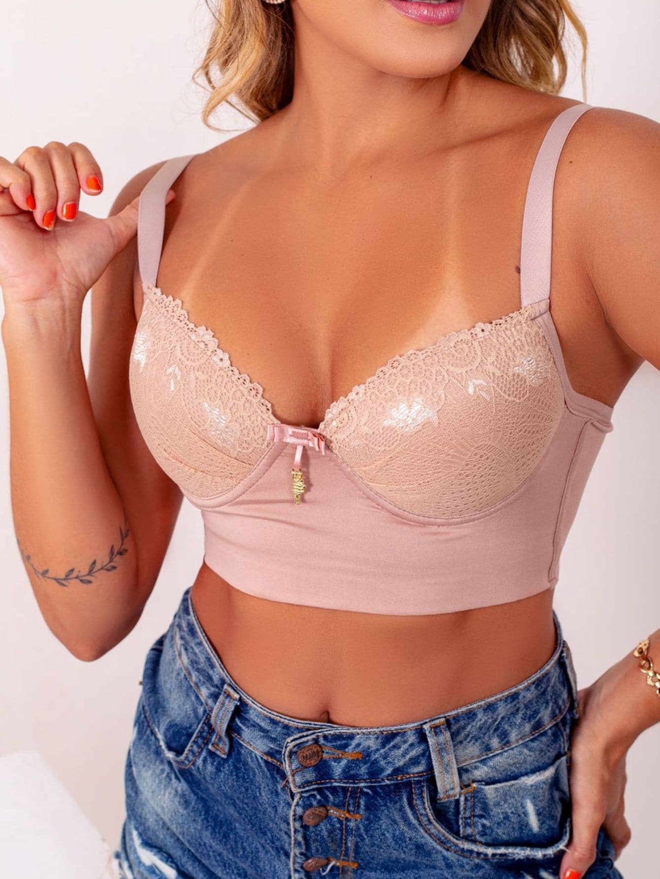 Women Bras & Bralettes - 酒紅色 - 查看 1