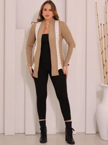 Women Cardigans - Lạc đà - Xem 1