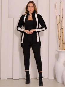 Women Cardigans - 黑色 - 查看 1