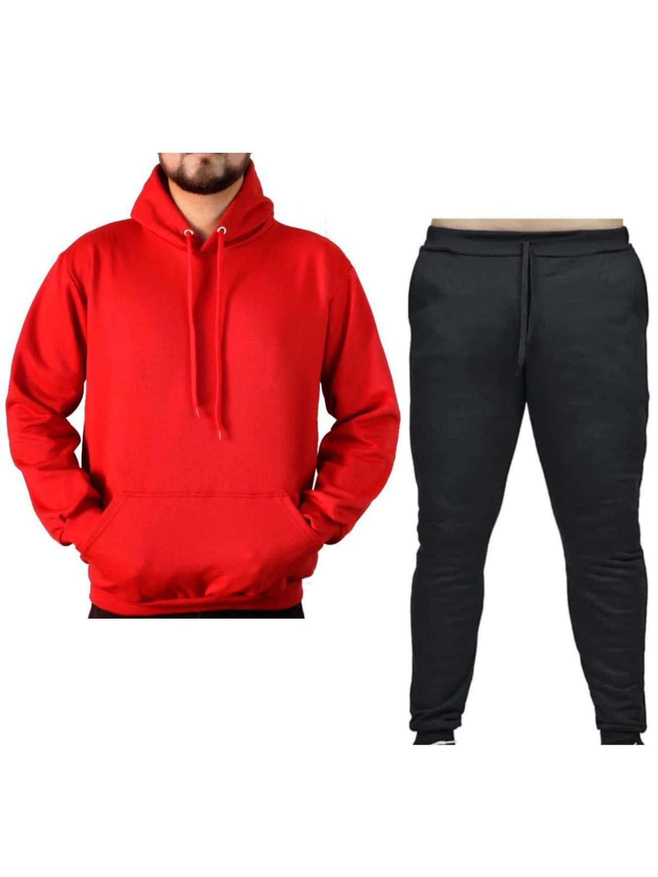 Men Sweatshirts - 紅色 - 查看 1