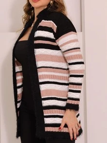 Women Cardigans - 乾枯玫瑰色 - 查看 2