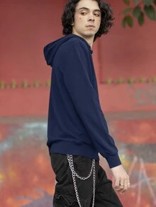 Men Sweatshirts - 藏蓝色 - 查看 3