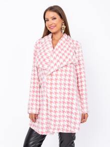 Women Faux Fur Coats - 淺粉色 - 查看 5