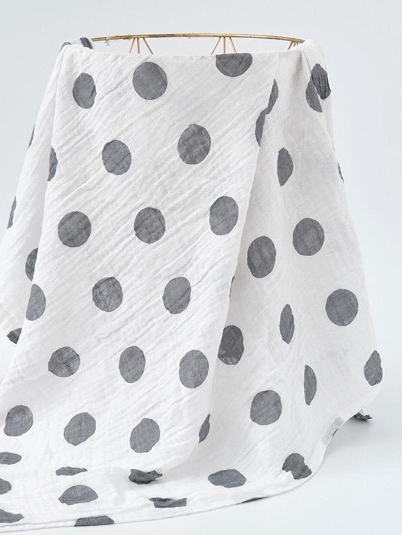 BABYBAMBOO Muselinas 100% algodón para bebé 120x110cm, Manta de apego - Beis - Ver 1