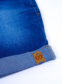 Young Boys Denim Shorts - Xanh đậm - Xem 4