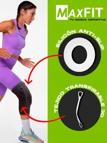 PAR DE Rodillera deportiva de compresión MAXFIT / Modelo HX931 - Negro - Ver 8