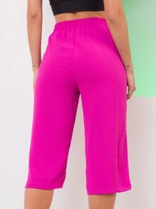 Women Pants - 玫瑰紅 - 查看 4