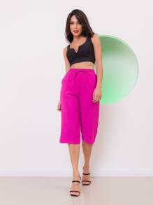 Women Pants - 玫瑰紅 - 查看 1