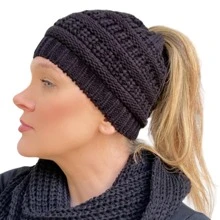 Women Beanie Hat - màu đen - Xem 1