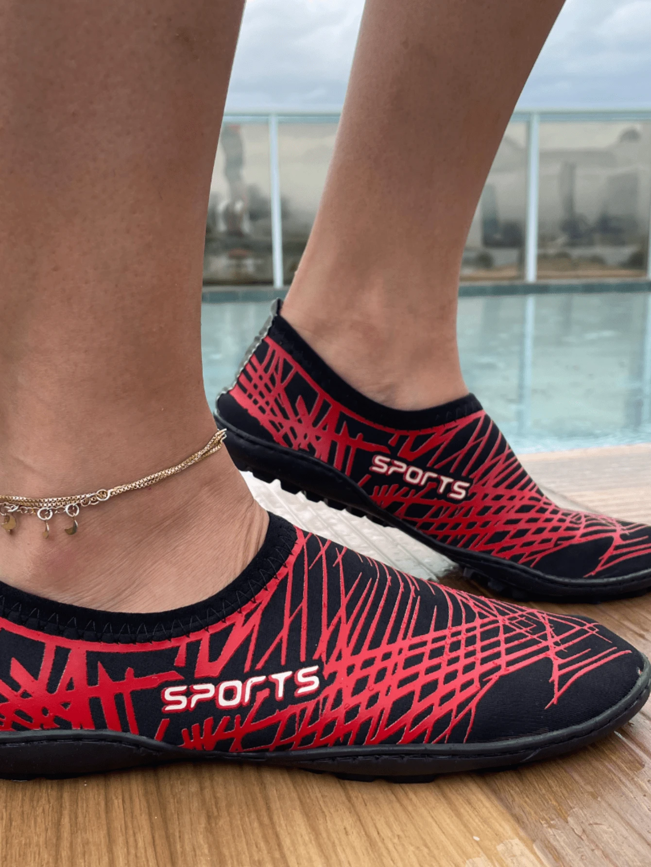 Women Water Shoes - Đỏ - Xem 1