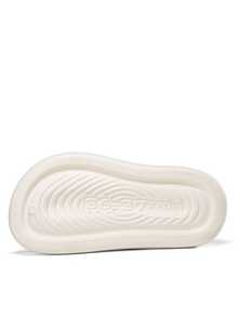 女性防滑防水台拖鞋,時尚沙灘涼鞋,室內拖鞋,素色 - 白色 - 查看 4