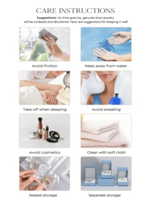 925純銀天然月光石,立方氧化鋯鋯紋圓釘耳環1對,復古風格,適合女性日常穿搭 - 銀色 - 查看 6