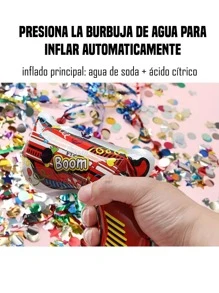 20 Confetti Guns Prank Parties Birthday Events - Multicolor - View 2