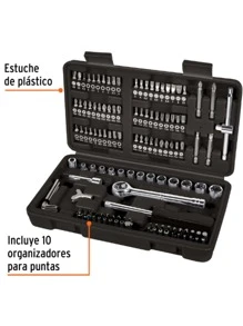 Juego 51 herramientas 1/4", 3/8" y 1/2" p/mecánico - Multicolor - Ver 2