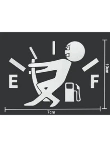 Vmingo Calcomania Tapa Hombre Deteniendo Gasolina Vinil Auto Sticker Tanque Pegatina Personalizada Divertida Tanque Combustible Decoración Coche Camioneta Creativa Resistente Pegatina Cubierta Tanque Gasolina Vmingo Mexico - Negro - Ver 5