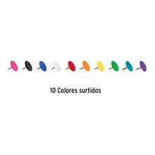 Caja con 100 chinches en 10 colores surtidos fiero chi-100x 41250 - A - Ver 3