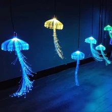 Fiber Optic Jellyfish Lamp - White - View 4