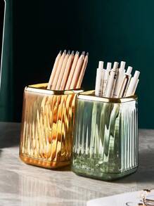 奢華筆筒桌子收納盒帶高端感覺適用於男孩,女孩和孩子們的學習房間,梳子或者化妝刷支架架子