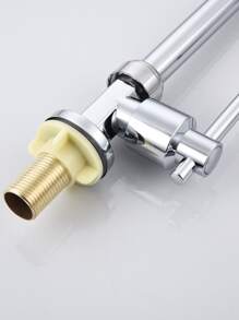 1入不銹鋼雙用熱冷水龍頭,可旋轉式喉管,適用於廚房水槽 - 銀色 - 查看 4