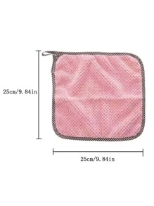 10入組加厚珊瑚絨擦拭布,超級吸水柔軟,適用於廚房 - 紅色 - 查看 6