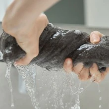 JML 2 包超细纤维超大浴巾套装 超柔软高吸水毛巾 30 英寸 x 60 英寸 带挂环 圣诞礼物 家居浴室装饰 返校 美容院 家居浴室 - 灰色 - 查看 4