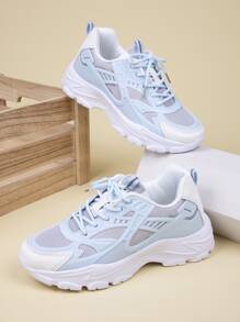 Chaussures De Sport Automne Et Hiver Multicolore Décontracté Avec Maille Respirante surface Pour Femme Course