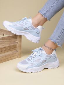 Chaussures De Sport Automne Et Hiver Multicolore Décontracté Avec Maille Respirante surface Pour Femme Course