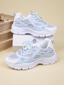 Chaussures De Sport Automne Et Hiver Multicolore Décontracté Avec Maille Respirante surface Pour Femme Course