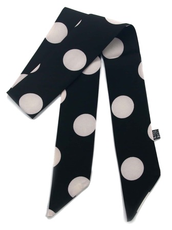 1 pieza de mujeres con estampado de lunares multifuncional delgado asa cinta decorativo Correa de bolso Banda cabello Pañuelo de seda