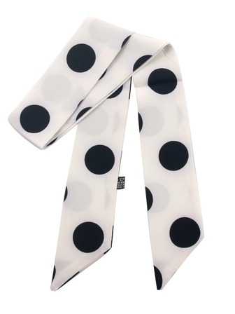 1 pieza de mujeres multifuncional lunares con estampado delgado con cordón asa para Bolso de mano , Cinta decorativa para Bolso , Banda de pelo , cuello Pañuelo