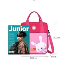 YUQING.FC. Mochila Escolar Bolso Bandoleras Multifuncional Para Ninos - Rosa Roja - Ver 8
