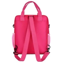 YUQING.FC. Mochila Escolar Bolso Bandoleras Multifuncional Para Ninos - Rosa Roja - Ver 9