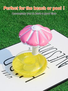 Set di 2 portabicchieri a forma di fungo per piscina, spiaggia e altre attività acquatiche