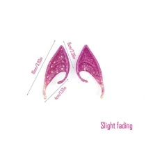 1pc Elf Fairy Monster Luminous Latex Fake Ear Prop - Blue - View 2