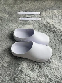 廚師鞋防油防滑防水乙烯-乙酸乙烯共聚物輕便舒服的工作鞋 - 白色 - 查看 2