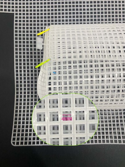 2pcs 4mm White Square Mesh Plastic Grid Panel For Handmade Bag Shaping And Accessories Diy