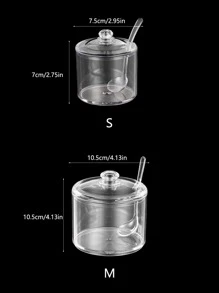 1 Miếng Lọ gia vị Phòng bếp Pong kín Gia vị Thùng đựng hàng Chai lưu trữ - Trong sáng - Xem 5